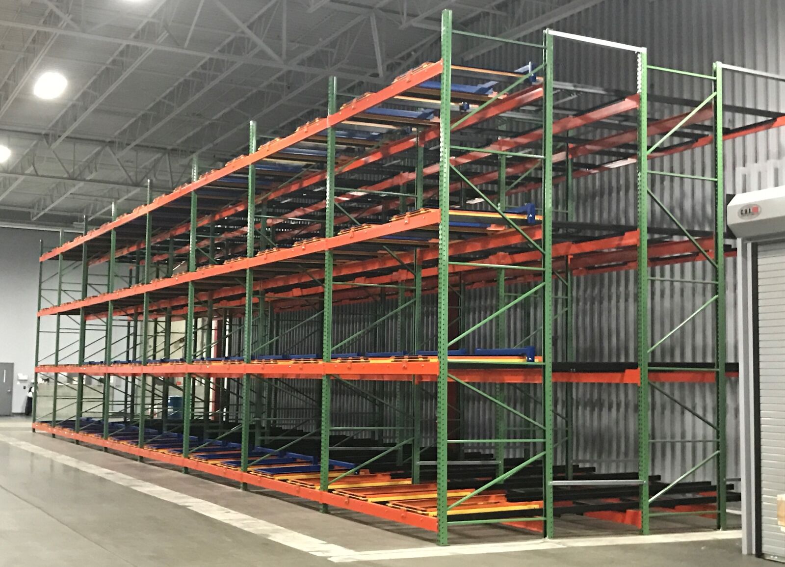 Pushback Rack storage system — product reference photo